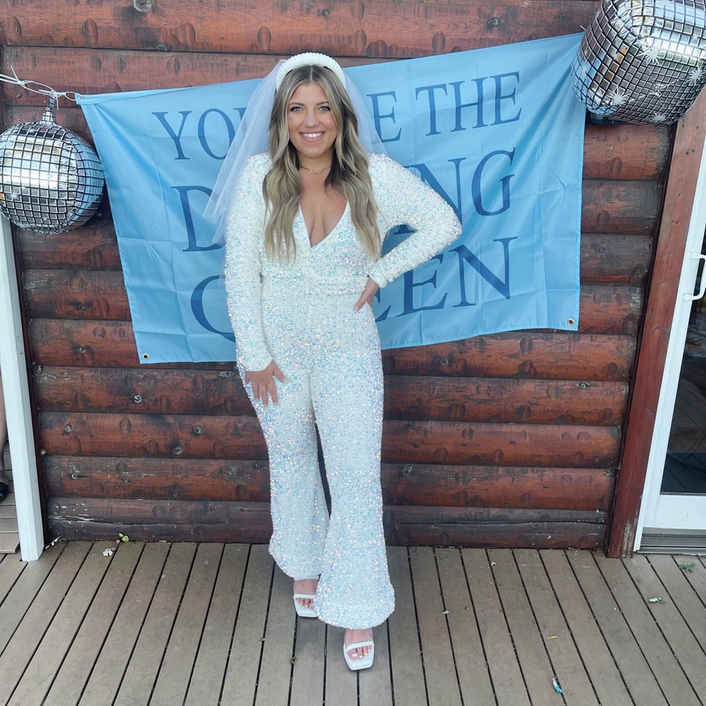 SHOW ME YOUR MUMU SEQUIN JUMPSUIT